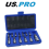 us pro US PRO Tools 13pc 1/4" 1/2" 3/8" Dr Drive Metric Hex Bit Socket Set 2097 11