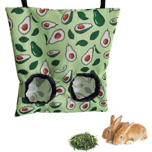 Guinea Pig Hay Food Bag Hanging TwoHole Dispenser, Small Size, For Rabbits, Hamsters, Chinchillas and Guinea Pigs