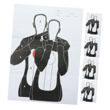 5pcs Shooting Target Paper Indoor Outdoor Target For Shooting Professional Decals 5 Pack Target Paper Sheets