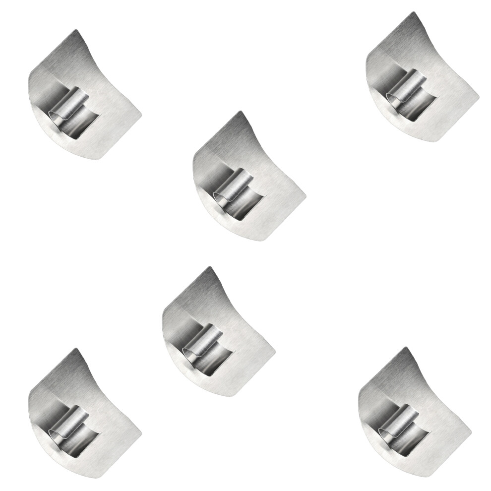 Kitchen Safety Steel Finger Shield Protector Prevents Cut-6Pcs 7695000487291