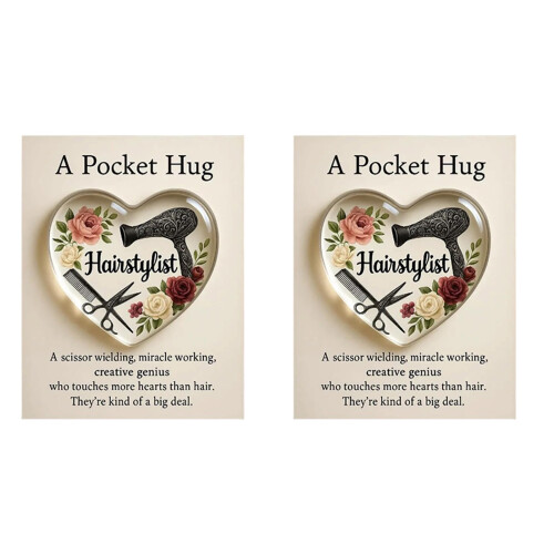 Customizable Celebration Card Ample Writing-2PCS Hairstylist