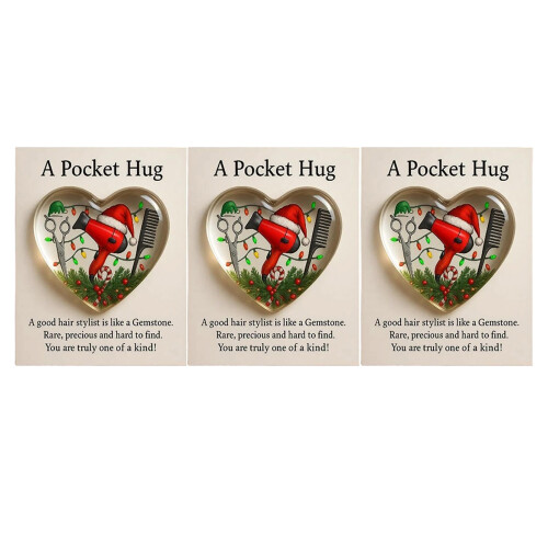 Durable Acrylic Greeting Card Long Time-3PCS Christmas