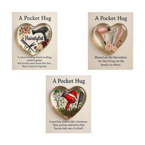 Durable Acrylic Greeting Card Long Time-3PCS Christmas 1