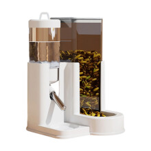 Convenient Pet Feeder Automatic Water Food Dispenser-Gray