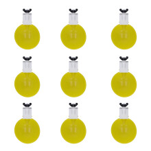Kit di mangiatoia per pollame gialla, ciotola d'acqua multiuso che offre acqua fresca a polli, anatre e altro, abbeveratoio per uccelli facile da
