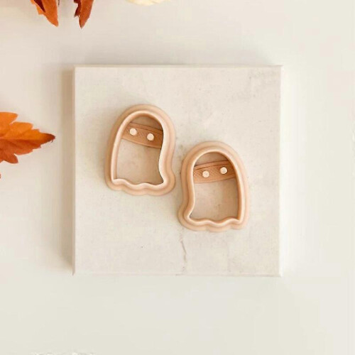 (2-piece set) Ghost Set Creative Kitchen Autumn Clay Cutter Makes Cookie Molds