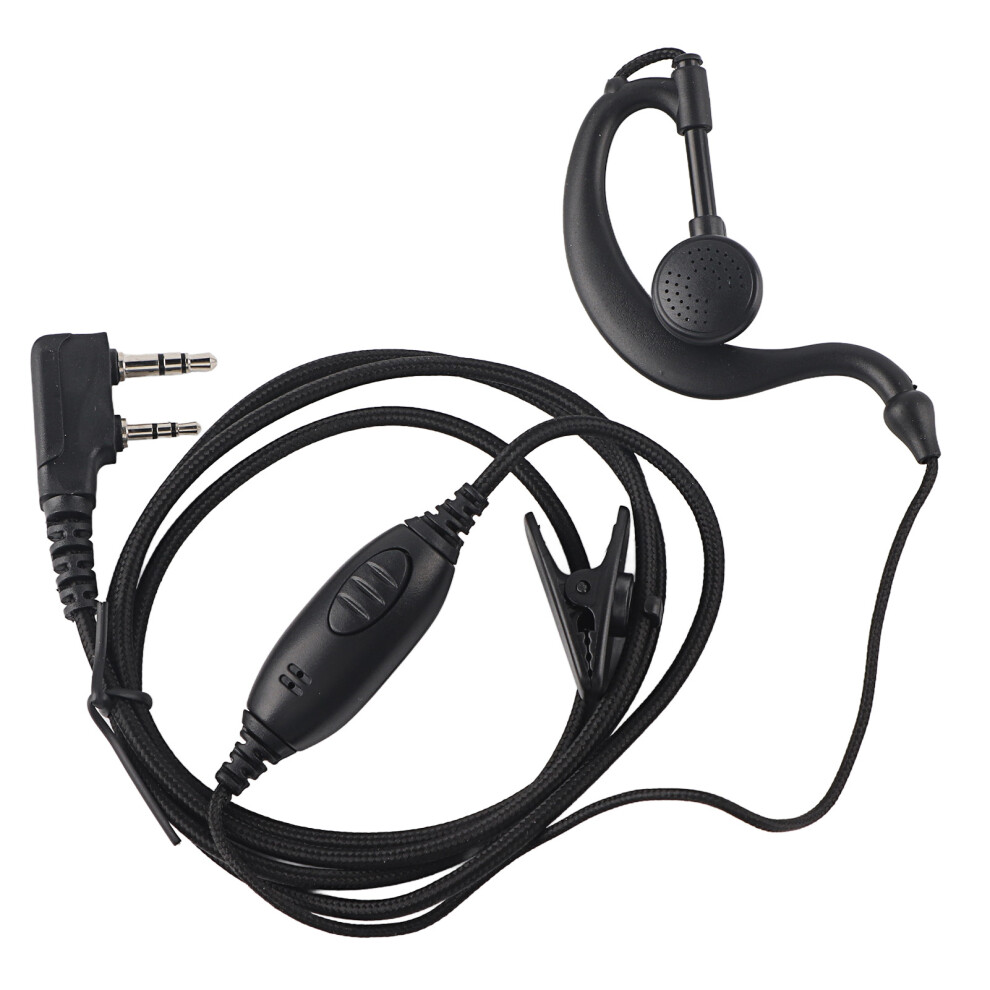 Unmatched Communication Gear, Walkie Talkie Headset With Reinforced Cable Ensures Uninterrupted Service, Comfortable Ear-Hook Offers Personalized Fit, 9416038647741