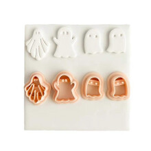 (4-piece set) Ghost Set Creative Kitchen Autumn Clay Cutter Makes Cookie Molds