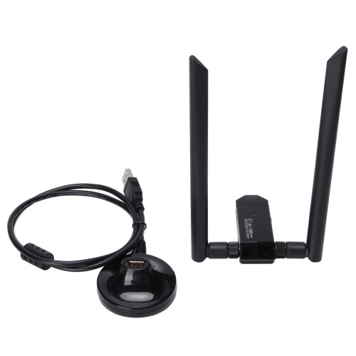 Υπερταχεία ταχύτητα Wi-Fi 1200Mbps, Προσαρμογέας Wi-Fi διπλής ζώνης για υπολογιστή και 1