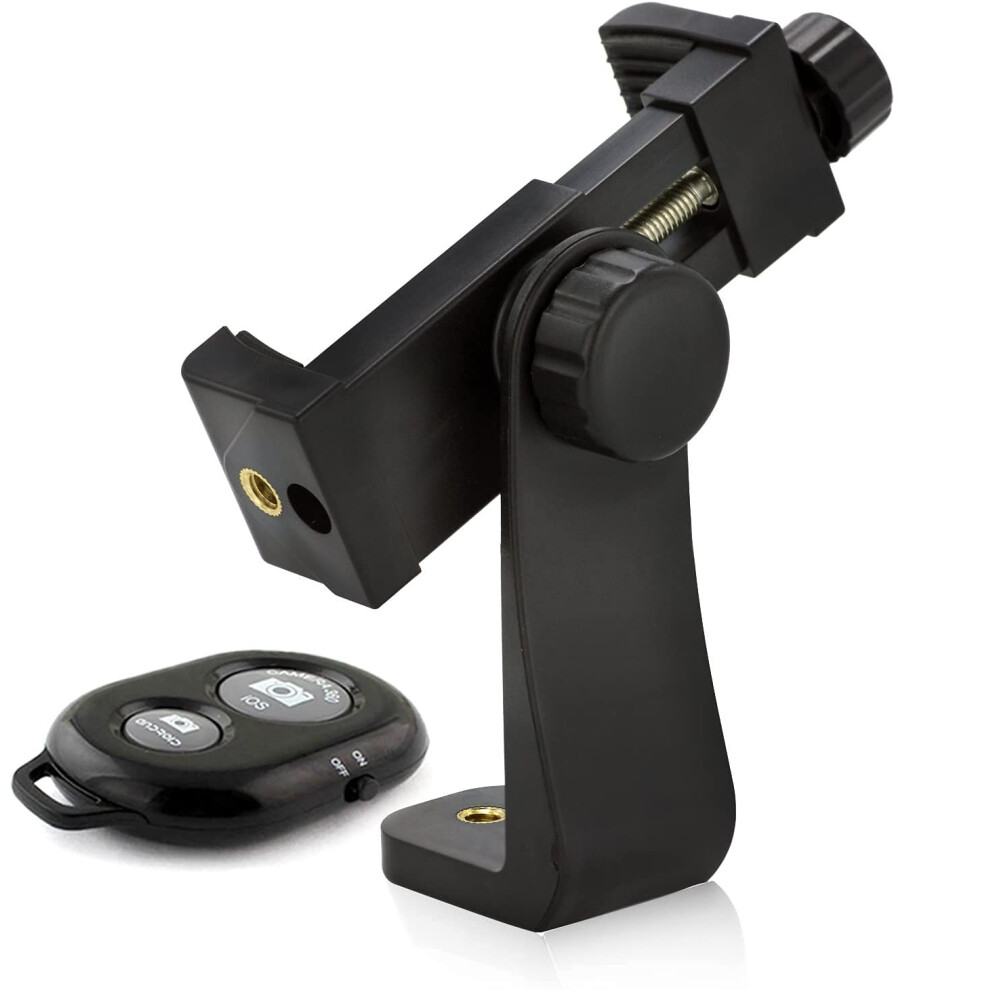 Universal Phone Tripod Mount With Bluetooth Remote, 360 Rotating Smartphone Adapter For Iphone And Samsung 9426802849295