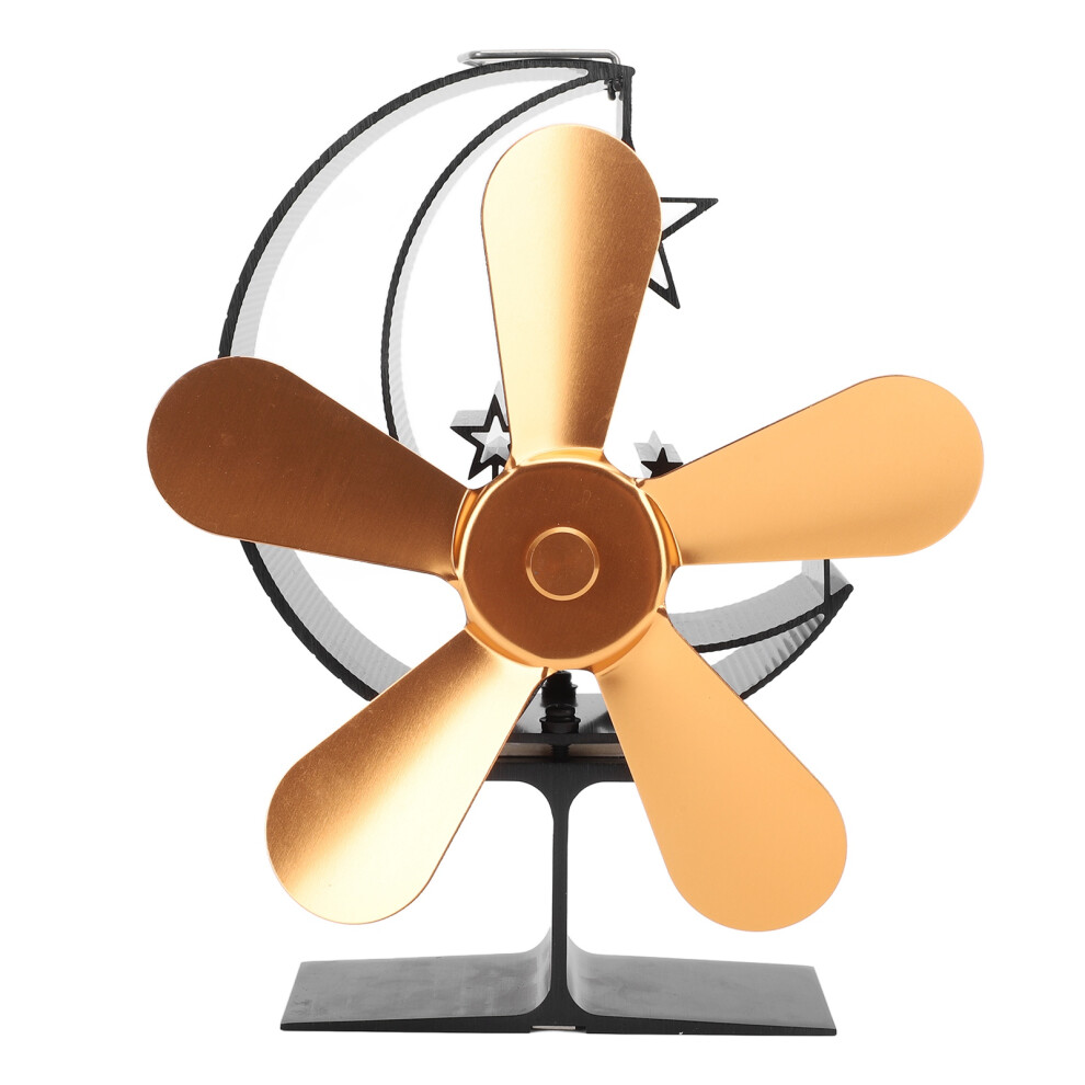 Silent Operation Heat Powered Stove Fan Non Electric Eco Fireplace Fan Fast Heat Dissipation Powerful Warm Air Circulation For Pellet And Wood Stove U 9198585183698