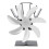 Μη ηλεκτρική ξυλόσομπα Fan7 Blades Θερμοηλεκτρική θέρμανση Αθόρυβη λειτουργία 1