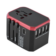 Universele reisadapter, internationale stroomadapter voor wereldwijd gebruik, alles-in-één reisbenodigdheden, compacte stekkeradapter voor alle