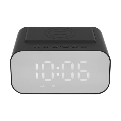 Ψηφιακό ρολόι ξυπνητηριού Bluetooth με ασύρματο φορτιστή και ραδιόφωνο FM, κλήσεις 1
