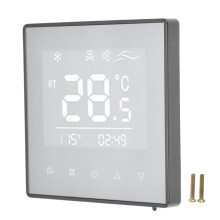 Energiebesparende touchscreen-temperatuurregeling voor vloerverwarming, programmeerbare digitale thermostaat met vlamvertragende en duurzame