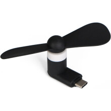 Speciálně navržený mini ventilátor na telefon s konektorem Micro USB, přenosný ventilátor z materiálu TPE pro bezpečnou a měkkou rotaci