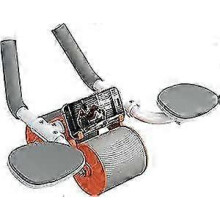 Automatic Rebound Abdominal Wheel, 4D Ab Roller with Elbow Support for Core Training, Fitness Abs Trainer Tool