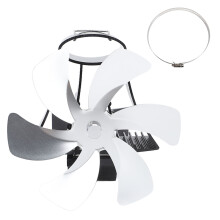 Ventilateur de cheminée avec thermomètre magnétique et conception ultra-silencieuse, alimentation thermoélectrique pour poêles à bois et