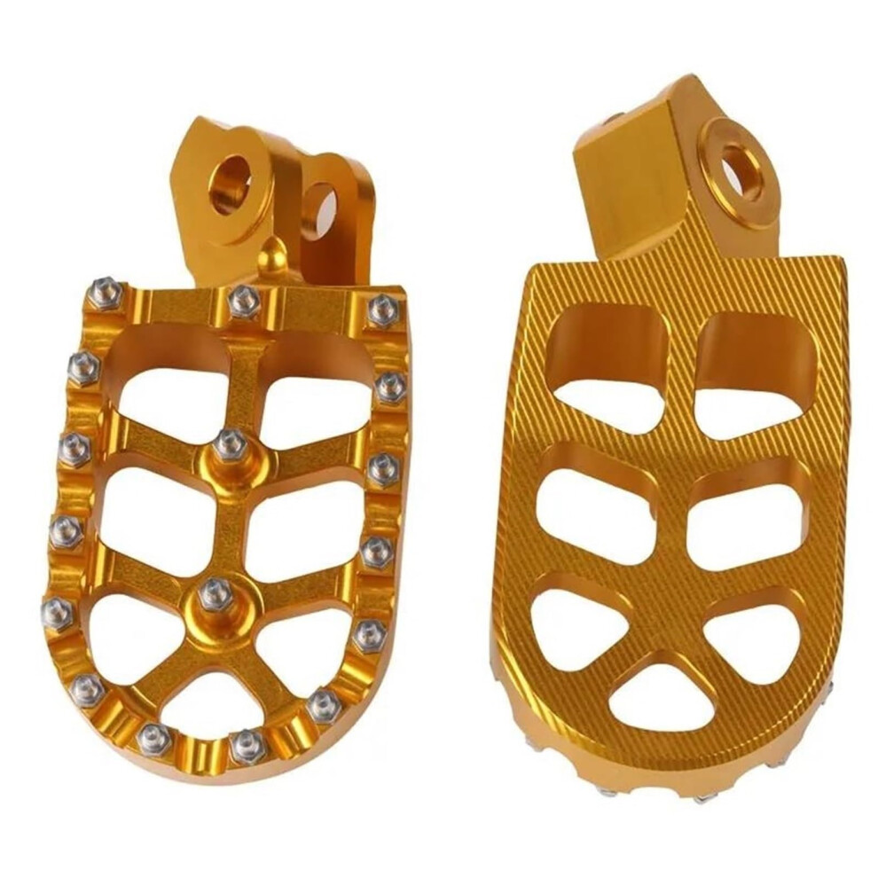 Motorcycle Foot Pegs For Yamaha Xt600 Xtz600 Tenere, Aluminum Alloy For Enhanced Stability Gold 9426802848908