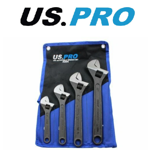 us pro US PRO 4pc Adjustable Wrench / Shifting Spanner Set 6" 8" 10" 12" 2