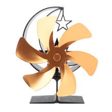 Efficient Heating Automatic Speed Adjustment Quick Heat Circulation Eco Friendly And Energy Saving Versatile Design Thermoelectric Fireplace Fan Heat