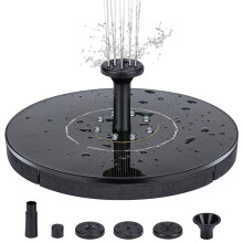 Fontaine solaire sans électricité, fonctionnement automatique à la lumière du soleil avec circulation d'eau pour l'oxygénation et conception