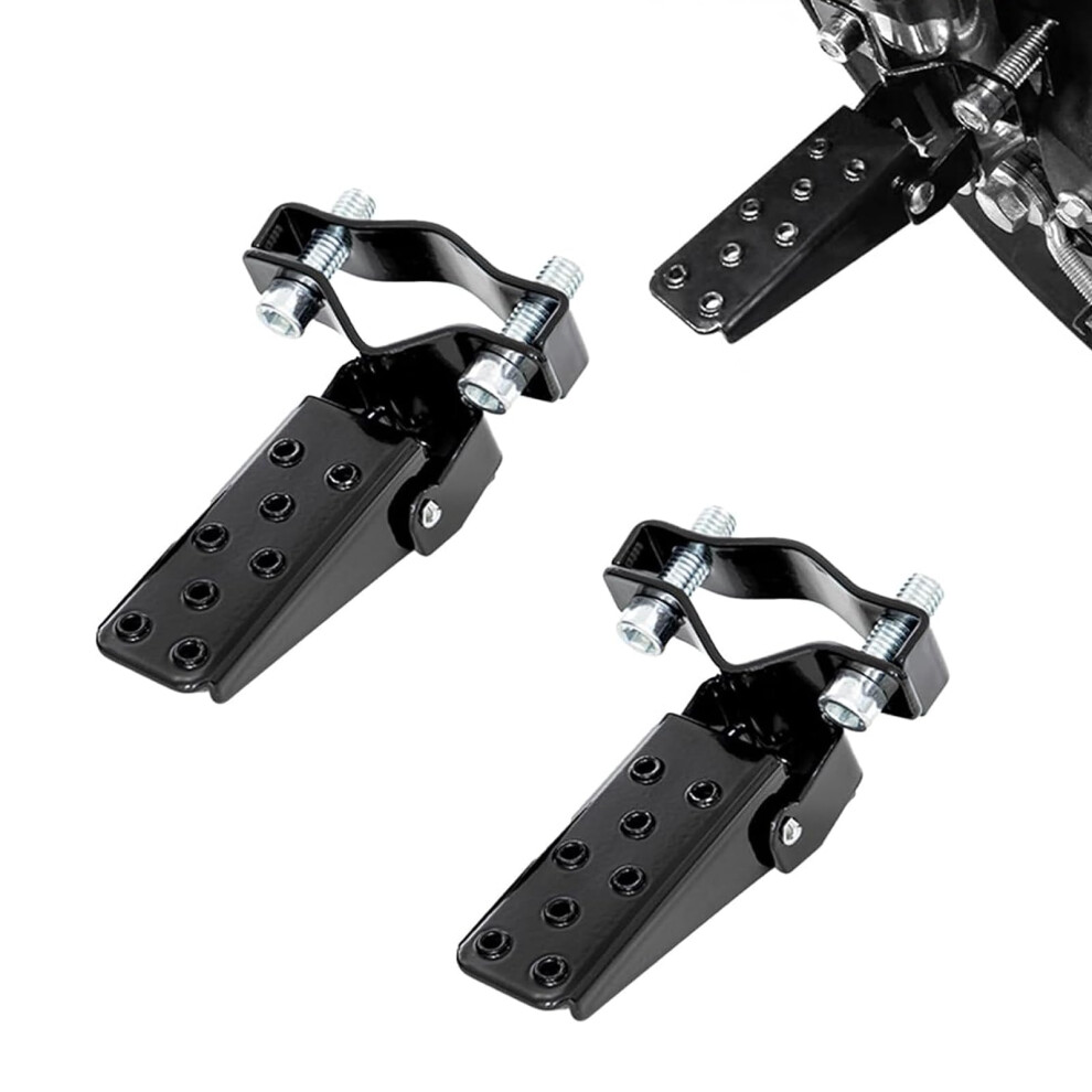 2 Pcs Motorcycle Foot Pegs, 90 Foldable Antislip Pedals, Universal For Bikes And Scooters, Black 9001264018429