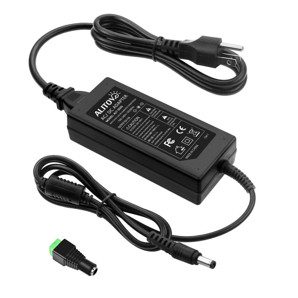 5V 5A Ac To Dc Power Supply Adapter 5.5X2.5mm Plug For Led Strip Lights And Cctv Camera 9426802850260