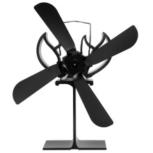 Tystgående kaminfläkt Bränsleeffektiv kamintillbehör med värmedriven design, termoelektrisk kaminfläkt för vedeldade kaminer, överhettning
