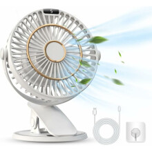 Portable Desk Fan, 360 Flexibility Space-saving Design, High Compatibility USB-powered Clip Fan, Ultra Quiet Mini Fan for Indoor Outdoor Use,
