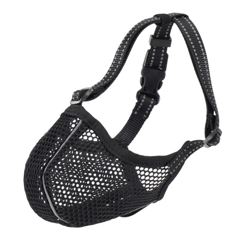 Dog Pet Muzzle Basket Stop Barking Chewing Mask-Black XL