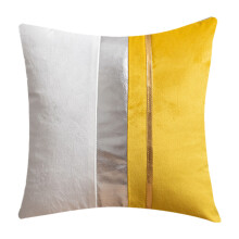 Gold Leather Accents, Easy Replacement Luxury Home Decor With Artificial Fur For Bedroom, Living Room, Children'S Rooms And More (45X45Cm)