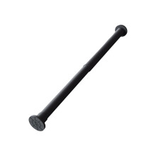 Shower Curtain Rod Adjustable RustResistant Carbon Steel for Bathroom or Wardrobe 5080cm Black