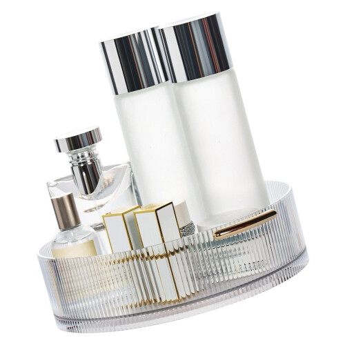 Rotating Container For Cosmetics Small Items-Transparent color
