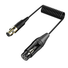XLR 3Pin Female to XLR 4Pin Female Amplifier Audio Mixer Microphone Camera Audio Cable
