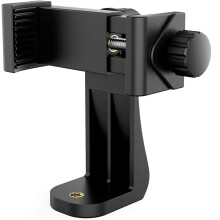 Phone Tripod Mount with 360 Rotation and Adjustable Clamp, Mini Travel Tripod for Smartphones