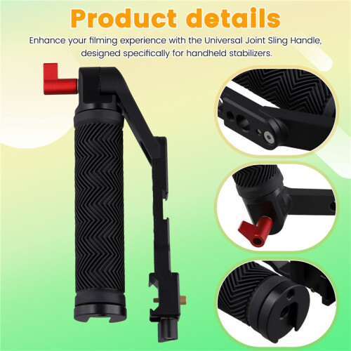 Hand-Held Kettle SLR Stabilizer Universal Joint Sling Handle for  Ronin RS2/RSC2/RS3 Stabilizers 2