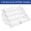 4Tier Clear Acrylic CD Holder Cascading CD Storage Rack,DVD/CD Display Rack & Vinyl Record Storage Stand 8