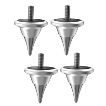 Högtalarisolering Spike Feet Stand Dämparkon för Hifi Audio Skivspelare Recorder AMP M6 Silver
