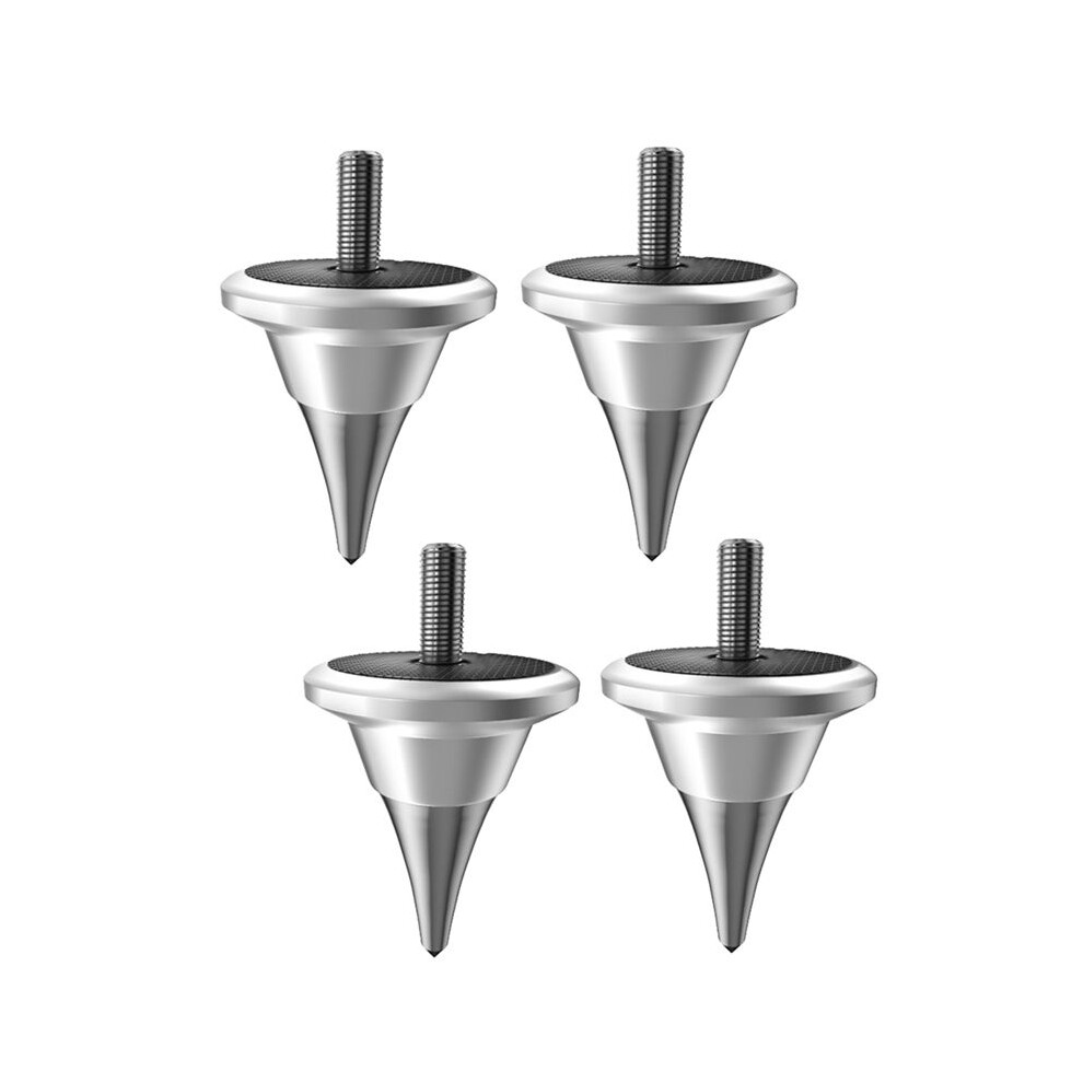 Speaker Isolation Spike Feet Stand Damper Cone For Hifi Audio Turntable Recorder Amp M6 Silver 6131032397517