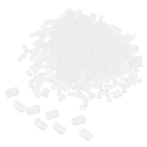 Stylish Earring Backs For Repair, Clear Plastic Rubber Security Nuts For Studs, Replacement Fish Hooks Earring Post (500Pcs) 1