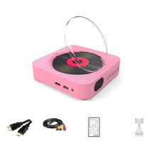 VCD CD DVD Multifunctional Audio Music Player Speaker FM Radio Wall Mounted AUX Jack with Remote Control(EU) C