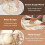 Handmade Rattan Bread Fermentation Basket Round 2-Piece Set Home Bread Making Tools Bread Baking 4
