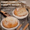 Handmade Rattan Bread Fermentation Basket Round 2-Piece Set Home Bread Making Tools Bread Baking 5