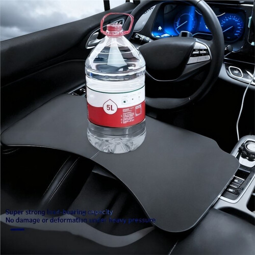 Car Steering Wheel Desk - Multifunctional Folding Dining & Laptop Table Rotating Design 1