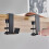 5 Pcs Single-Layer Locking Table Hook Student Bag Hook Office Desk Mobile Bag Hook Desk Side Table Hook Silver Gray 4