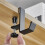 5 Pcs Single-Layer Locking Table Hook Student Bag Hook Office Desk Mobile Bag Hook Desk Side Table Hook Silver Gray 2