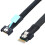 Gen5 MCIO Slimline SFF-8654 4i to SFF-8654 4i Cable Braided Cord Wire for Server Data Cable Connection Cable 5