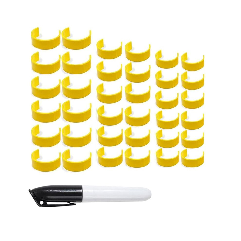 Typecat Clips For Pill Bottles, Medicine Bottle Label Clips For Easy Medication Identification, Pack With Labels Pen 36Pcs