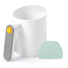 Tamizador de Harina Eléctrico, Tamiz de Harina A Batería para Hornear con Raspador de Masa Tamiz de Harina con Mango Ergonómico